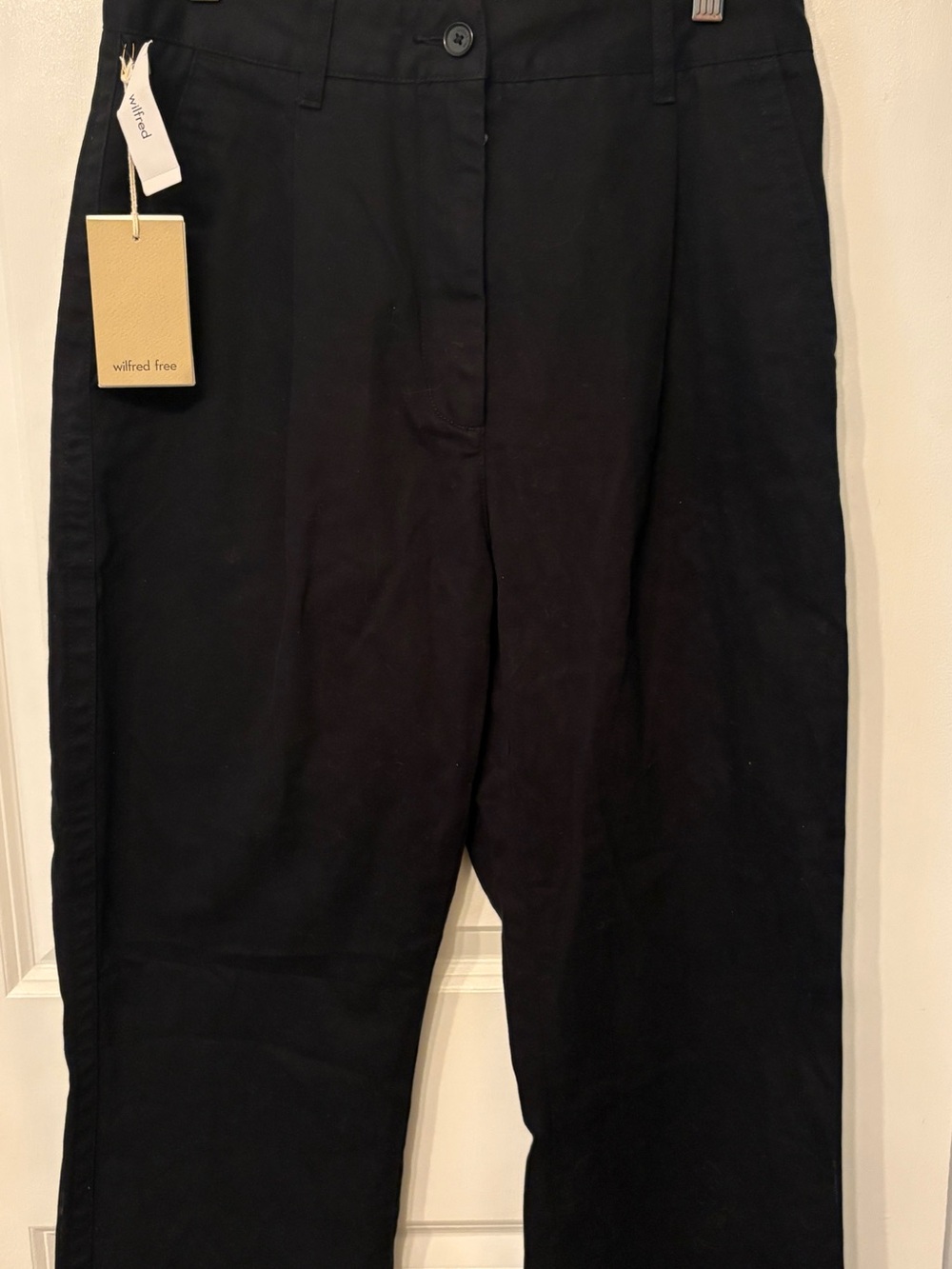Wilfred Black Straight-Leg Trousers with Tag